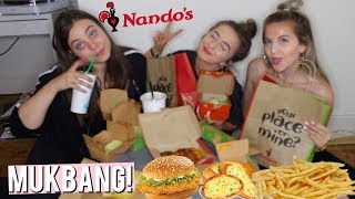 NANDOS MUKBANG  EAT WITH US cheeky [upl. by Ariet]