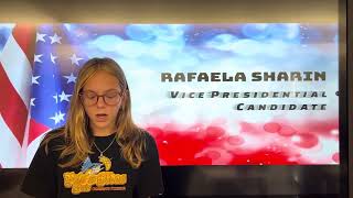 Rafaela Sharin 2425 Vice Presidential Candidate [upl. by Lyndsay]