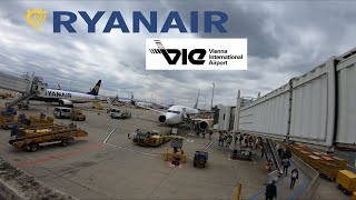 Boarding at Vienna Airport  Ryanair Buzz Boeing 737 MAX 8200 [upl. by Jovia]