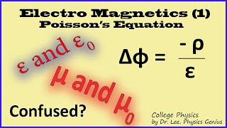 ElectroMagnetics 1 Poissons Equation in dielectric amp Magnetic Materials [upl. by Olson]