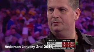 ALL 9 DARTERS IN 2016 COMPILATION INCLUDING MICHAEL VAN GERWEN AND GARY ANDERSON [upl. by Ennairrek]