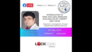 INTRODUCTION TO TMDS OCCLUSAL PROBLEMS OCCLUSAL SPLINT THERAPY AND T SCAN BY DrAVINASH KSHAR WDA [upl. by Meijer]