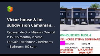 Victor house amp lot subdivision Camaman an downtown Cagayan de Oro [upl. by Oralia]