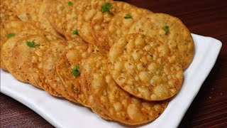 Quick Tea Time Snacks  Less Ingredient Wheat Flour snack  Atta Papdi Recipe  Crunchy Snacks [upl. by Nwahsd]