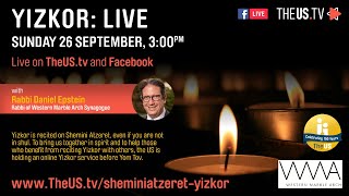 Yizkor Live  Shemini Atzeret [upl. by Rodmun]