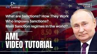 What are Sanctions  How do Sanctions Work  All Types of Sanctions explained  AML Tutorial [upl. by Llenor307]