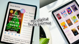 my digital book journal ☕️📖  goodnotes journal my 2023 reading goals amp tbr [upl. by Aiak]