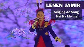 Lenen Jamir Singing Ni Na Meimer Ao song at Opening Ceremony Hornbill Festival [upl. by Dasya969]