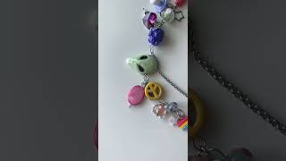 Making glass beaded necklace murano hlass beads [upl. by Saiff481]