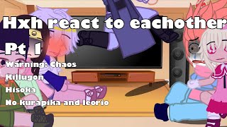 Hxh react to eachotherVids are not mine creds in the vid [upl. by Alarise]