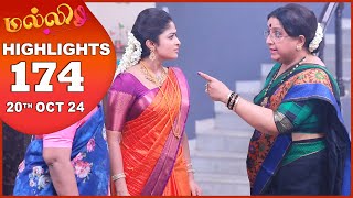 Malli Serial  EP 174 Highlights  20th Oct 2024  Nikitha  Vijay  Saregama TV Shows Tamil [upl. by Anaihr]