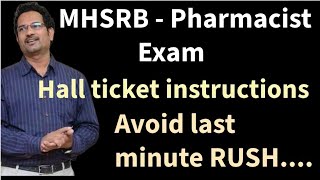 MHSRB Hall ticket Instructions [upl. by Enaek97]