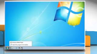 Windows® 7 Remove programs from Quick Launch [upl. by Wilser112]