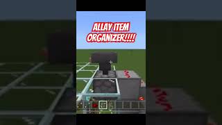 Easy to Build Allay Item Sorter bedrocktutorial minecraft minecrafters [upl. by Adnauqahs]