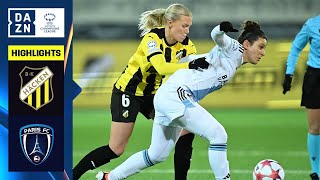 HIGHLIGHTS  BK Häcken vs Paris FC UEFA Womens Champions League 202324 Matchday 5 [upl. by Holton]