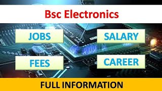 BSc Electronics course details HindiBsc Electronics jobs career scope [upl. by Adnoma189]