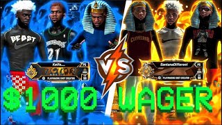 NBA 2K21 1000 Wager Santana vs Keife amp Konvy THE GAME OF THE YEAR MUSTWATCH [upl. by Malvin15]