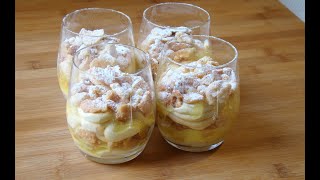 Cremoso al cioccolato bianco con salsa al limone e crumble di mandorle [upl. by Aisatal]