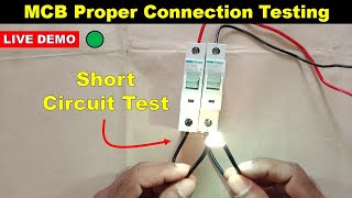 MCB Live 🔴 Tripping Test  Proper Connection of MCB ElectricalTechnician [upl. by Kinnie]