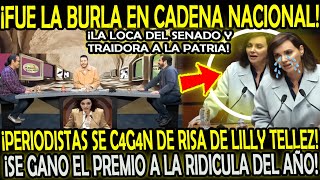 ¡CASI LLORA LILLY TELLEZ SE CAG4N DE RISA PERIODISTAS Y LA HUMILLAN EN CADENA NACIONAL [upl. by Faires]