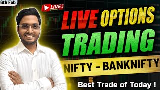 06 February Live Trading  Live Intraday Trading Today  Bank Nifty option trading live Nifty 50 [upl. by Longerich]