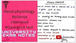 plasma clearanceinulin clearancegfr measurements by plasma clearance [upl. by Barimah]