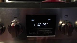 Adjusting the time on Fulgor Milano Sofia Dual Fuel or Induction Range [upl. by Enelrahs]