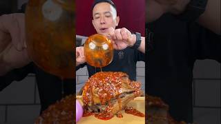 Spicy lambs head 18ht daily mukbang short [upl. by Merchant]