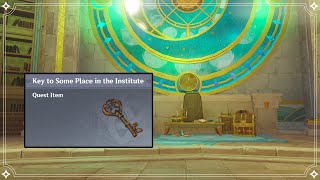 Key to Some Place in the Institute  World Quests amp Puzzles 【Genshin Impact】 [upl. by Reggi]