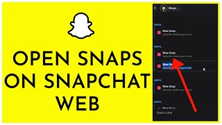 How To Open Snaps On Snapchat Web 2024 [upl. by Orfurd]