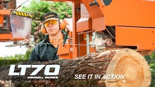 LT70 Stationary Sawmill in Action  WoodMizer Europe [upl. by Rosemaria80]