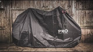 Bike Cover PRO BIKE TOOL weatherproof bicycle cover – for Stationary or Travel Use [upl. by Rehotsirhc643]