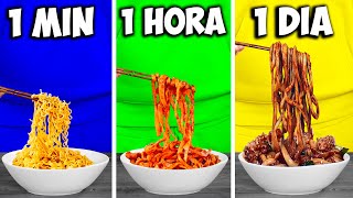 1 minuto vs 1 hora vs 1 día Fideos por VANZAI [upl. by Lathrope]