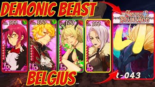 🔴OVER 9K amp 5K SCORE IN KNIGHTHOOD BOSS BATTLE BELGIUS  SEVEN DEADLY SINS GRAND CROSS [upl. by Zelle566]