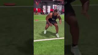 DJ Fluker working out for Eagles today  Played at Alabama under Jeff Stoutland [upl. by Igic]