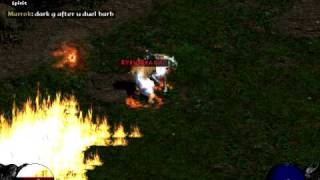 Fury Druid Vs Bear Barb SCL Diablo II [upl. by Ahsikar198]