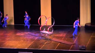 INCREDIBLE Peking Acrobats jump through rings and do crazy flips [upl. by Temirf279]