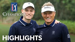 Bernhard and Jason Langer’s winning highlights from PNC Championship  2023 [upl. by Sirotek]