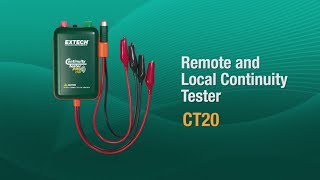 Extech CT20 Remote amp Local Continuity Tester [upl. by Nujra]