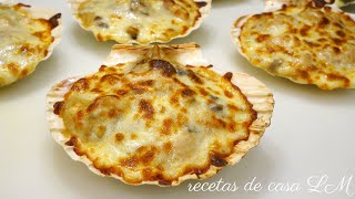 RECETA PARA NAVIDAD LANGOSTINOS O CAMARONES GRATINADOS  recetas de casa LM [upl. by Bald]