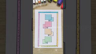 Creative frontpage  coverpage  paper note ideas for school projects assignments notebook diy [upl. by Bayless292]