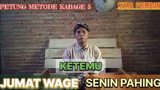 WETON JODOH JUMAT WAGE DAN SENIN PAHING [upl. by Ehttam11]