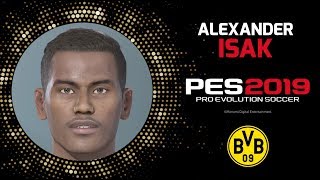 How to create Alexander Isak in PES 2019 FAST [upl. by Callan482]