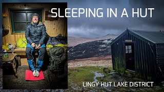 Sleeping in a Hut  Lingy Hut  Lake District bothy [upl. by Llerdnam]