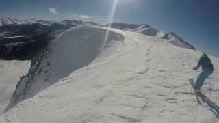 Lake chutes Breckenridge double black diamond extreme terrain crash [upl. by Torosian]