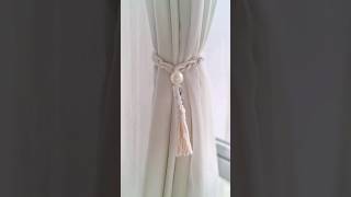 Prendedor de cortina em macramê 🧶diy diydecoracao macrame [upl. by Rhines138]