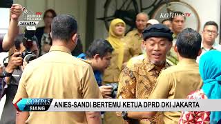 Anies  Sandi Ketemu Ketua DPRD Terbukanya Komunikasi [upl. by Lavud]