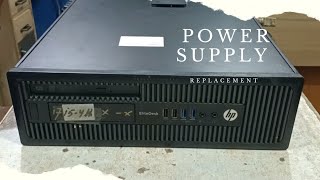 How to Replace HP Elitedesk 800 G1 Power Supply [upl. by Nosnehpets]