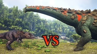 FULL IMPRINT GIGA vs TITANOSAUR  ARK Survival Evolved  Cantex [upl. by Floris]