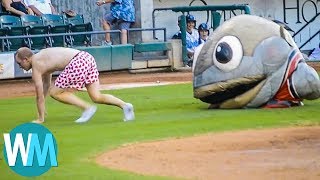 Top 10 Ridiculous Mascot Moments [upl. by Kcirdor]